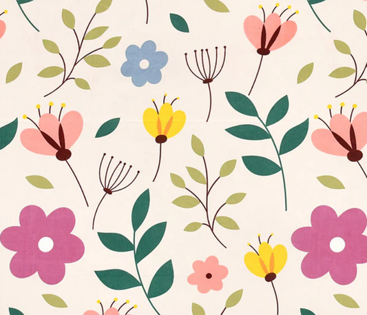 Spring Flowers- Elastic Fitted Bedsheet (B1G1)