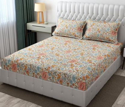 Vintage Florals- Elastic Fitted Bedsheet (B1G1)