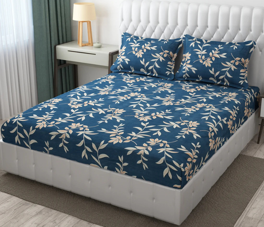 Twilight Bloom- Elastic Fitted Bedsheet (B1G1)