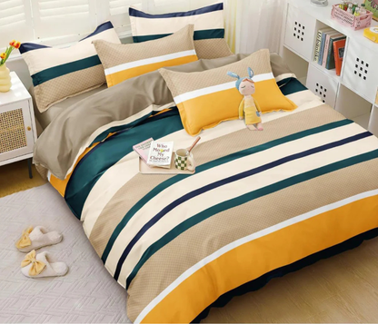 Sunset Stripes- Elastic Fitted Bedsheet (B1G1)