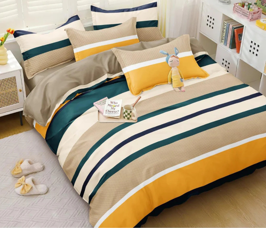 Sunset Stripes- Elastic Fitted Bedsheet (B1G1)