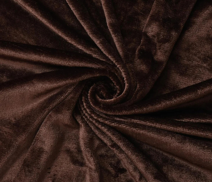 Solid Brown- Winter Elastic Fitted Bedsheet