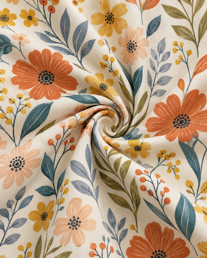 Autumn Bloom- Flat Bedsheet