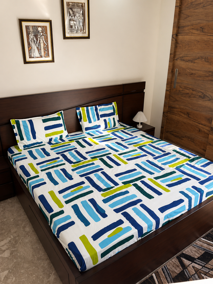 Urban Strokes- Elastic Fitted Bedsheet (B1G1)