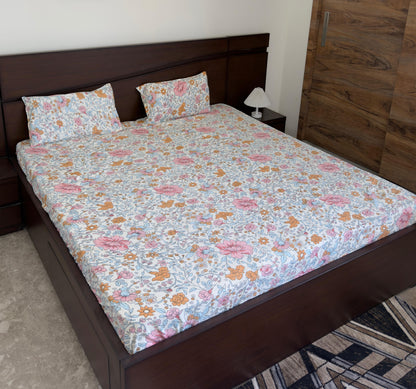 Vintage Florals- Elastic Fitted Bedsheet (B1G1)