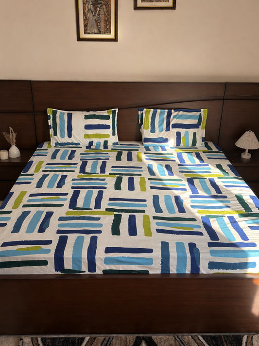 Urban Strokes- Elastic Fitted Bedsheet (B1G1)