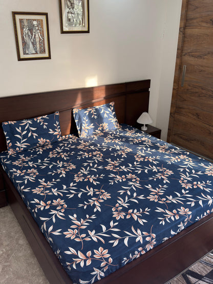 Twilight Bloom- Elastic Fitted Bedsheet (B1G1)