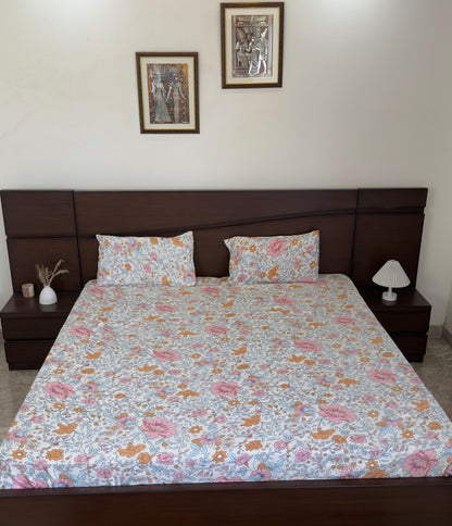 Vintage Florals- Elastic Fitted Bedsheet (B1G1)