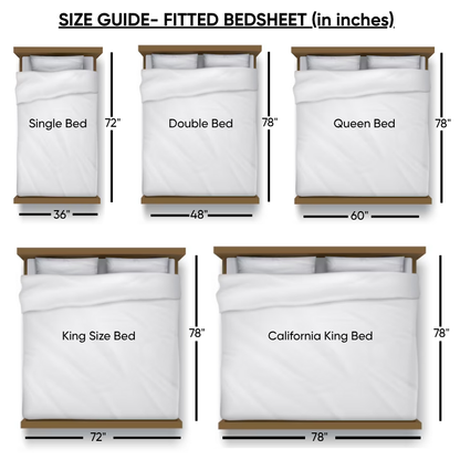 Spring Flowers- Elastic Fitted Bedsheet