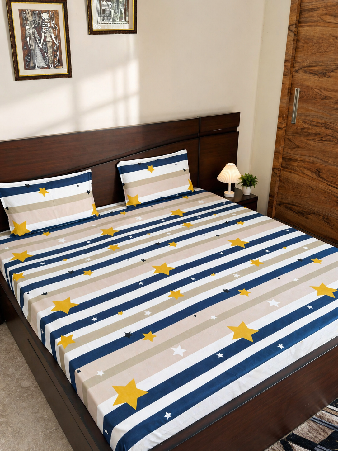 Starry Nights- Elastic Fitted Bedsheet