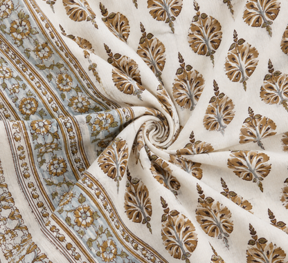 Jharokha Pure Cotton Rajasthani Flat Bedsheet