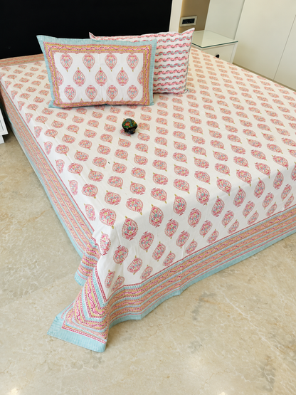 Gulaal Pure Cotton Rajasthani Flat Bedsheet