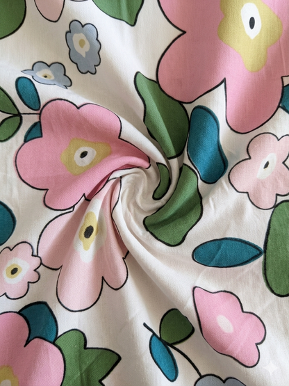 Pink Blossoms- - Elastic Fitted Bedsheet (B1G1)